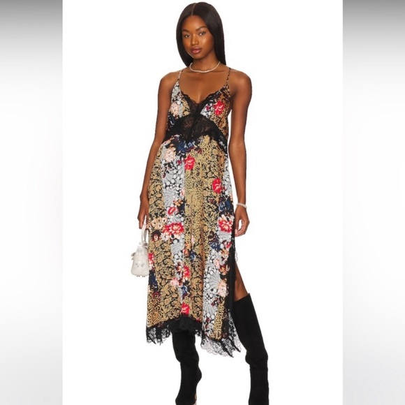 NWT Free People Right Now Midi Slip Dress - L - Picture 5 of 9